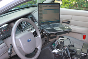 Picture of inside of VIPS patrol vehicle.